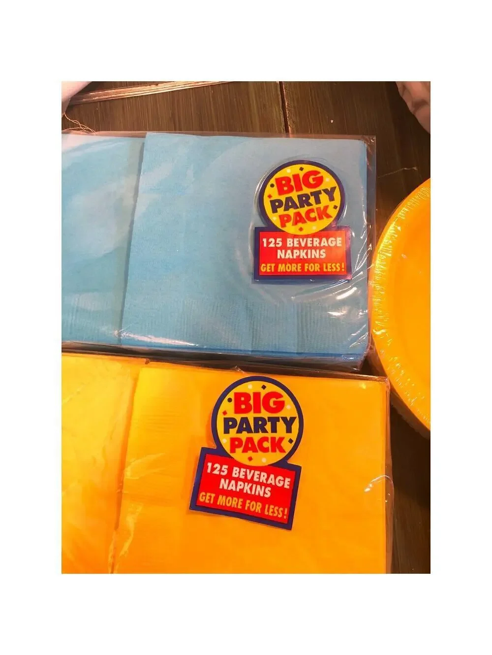 Dallies NEW Blue and Yellow Party Pack - Napkins, Small Plates, Candles